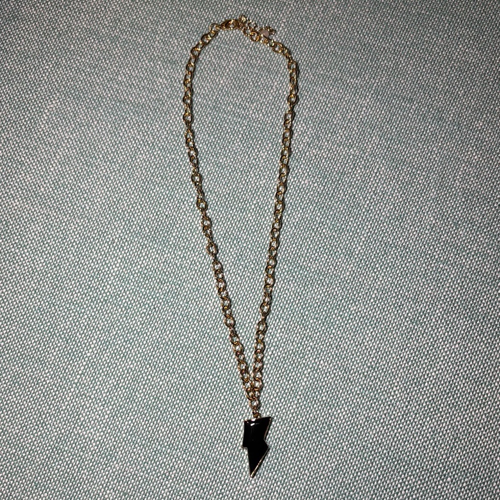Gold Lightning Bolt Necklace